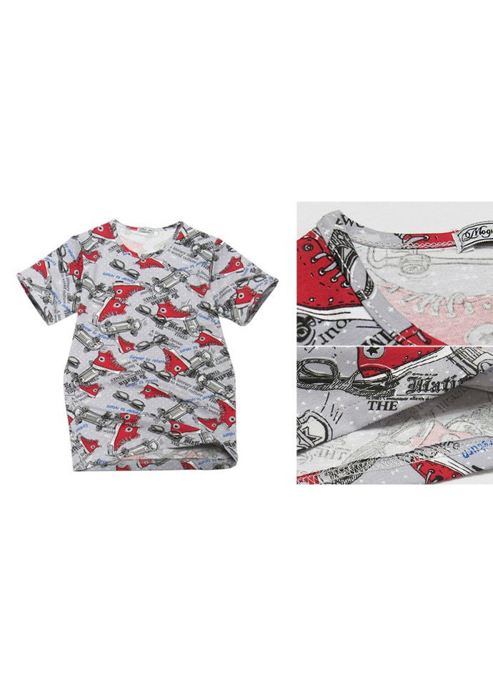 Комбинированная летняя футболка детская Модні дітки