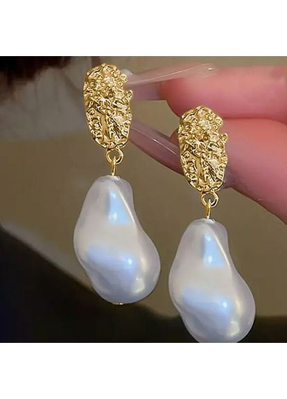 Сережки біжутерія Перлинка бароко No Brand (365751584)