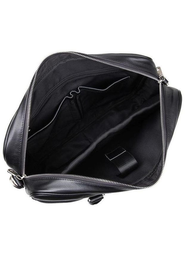 Сумка чоловіча шкіряна портфель в дорогу планшет для документів А4 для телефону Чорний 34234 John McDee (334674017)