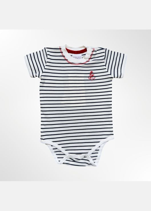 Детское боди organic cotton wear (Турция) 56-80 см Белый в полоску (1052) ZEYNO&MEMO (344467901)