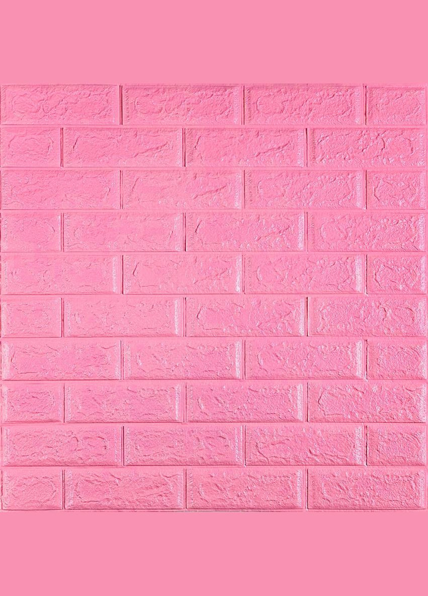 3D панель самоклеющаяся 700х770х5мм кирпич Розовый (004-5) SW-00000143 Sticker Wall (327088733)