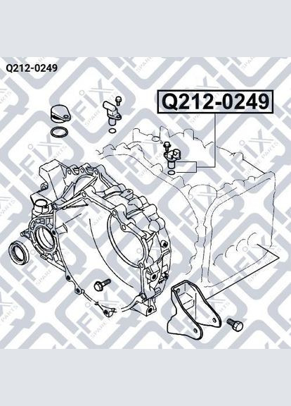 Датчик швидкості Q212-0249 Кольт, Л200 Паджеро Спорт Паджеро Вагон 2006-2017 Q-FIX (345735922)