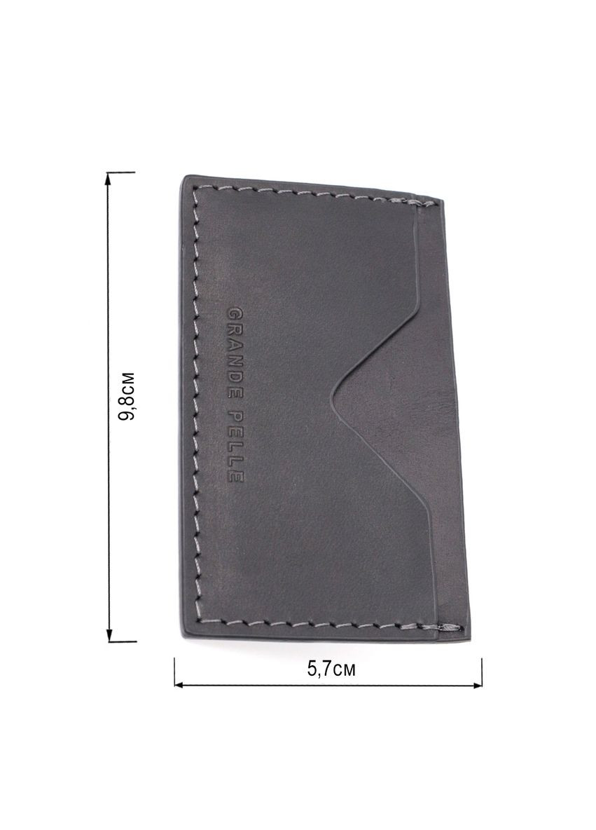 Практичный кард-кейс из натуральной кожи 11665 Черный Grande Pelle (331908234)