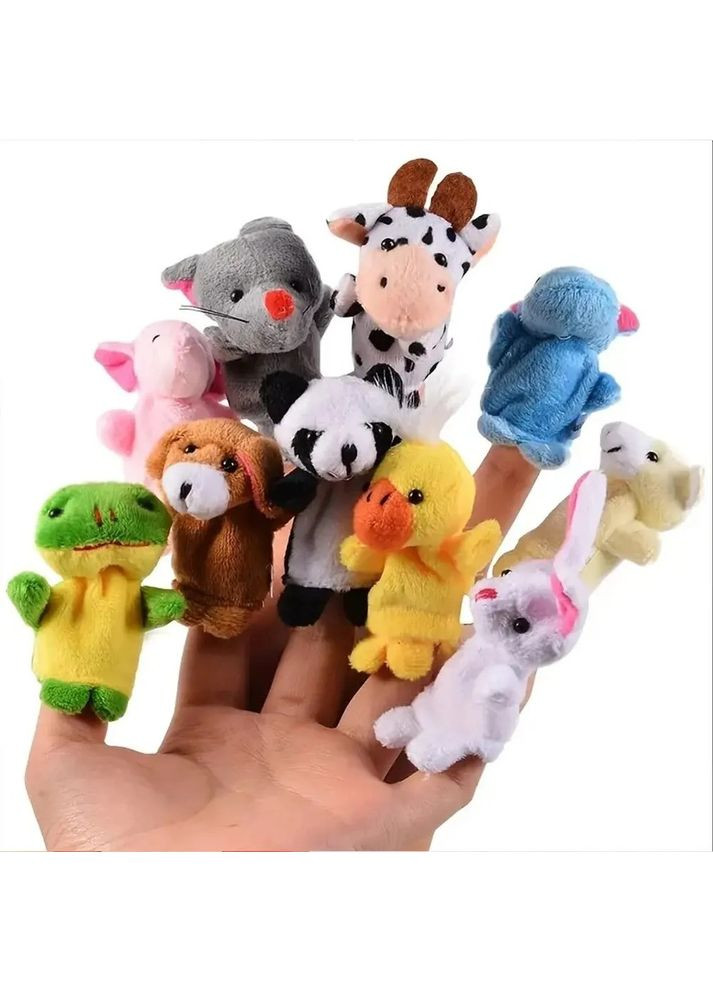 Ігровий набір Пальчиковий театр сім'я+тварини 16 шт. Baby Team (366303609)