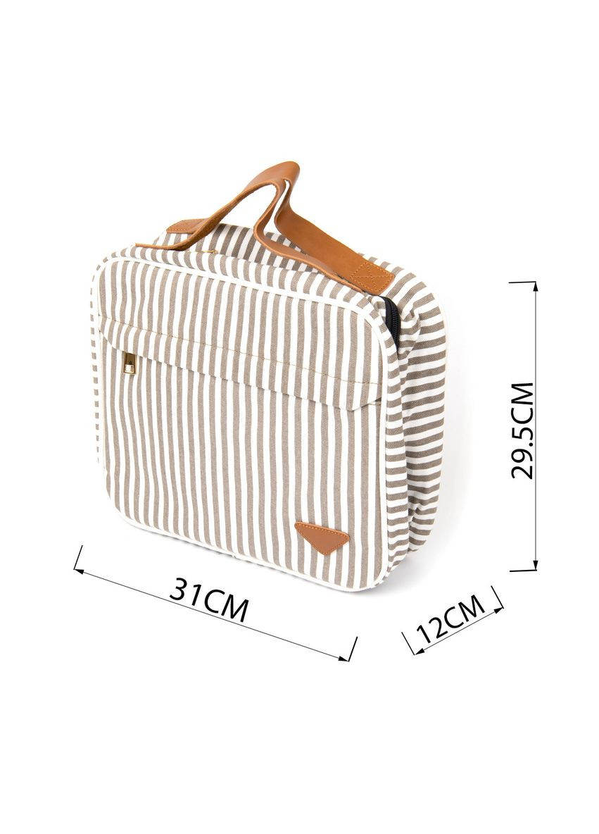 Сумка-органайзер для подорожей текстильна біла 20650 Vintage (362417809)