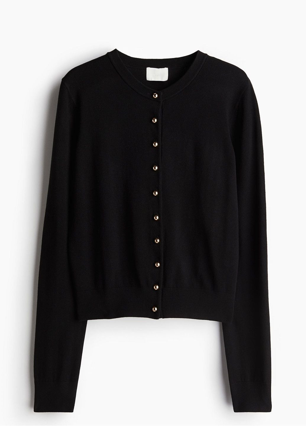 Черный демисезонный кардиган H&M