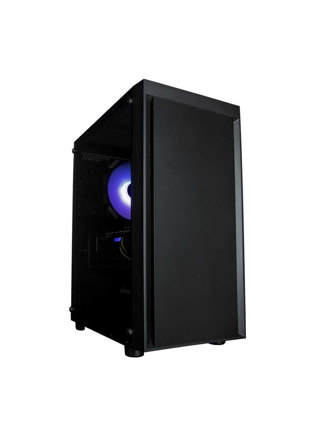 Корпус T3 Plus, без БП, 1xUSB3.0, 2xUSB2.0, 2x120mm, Perforated Side, ATX, Black Zalman (314778300)