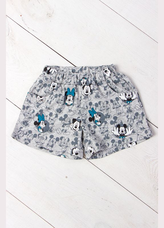 Шорти для дівчинки з принтом та кишенями (p-5945) Носи своє (307800873)