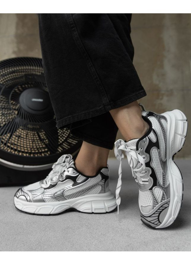 Женские кроссовки 3xl white No Brand серые демисезоны (367583095)