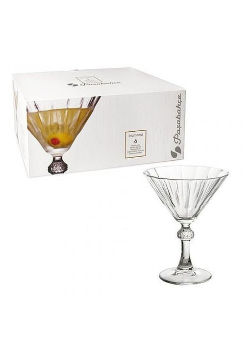 Набір келихів для мартіні Diamond PS-440099-6 238 мл 6 шт Pasabahce (348168931)