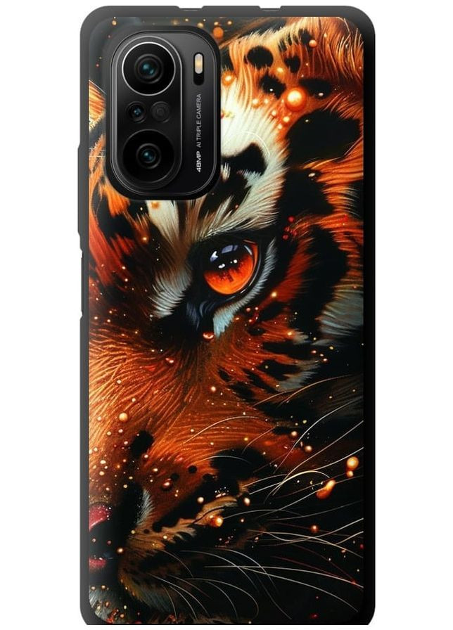 TPU чорний чохол 'Tiger' для Endorphone Xiaomi Poco F3 (285770790)