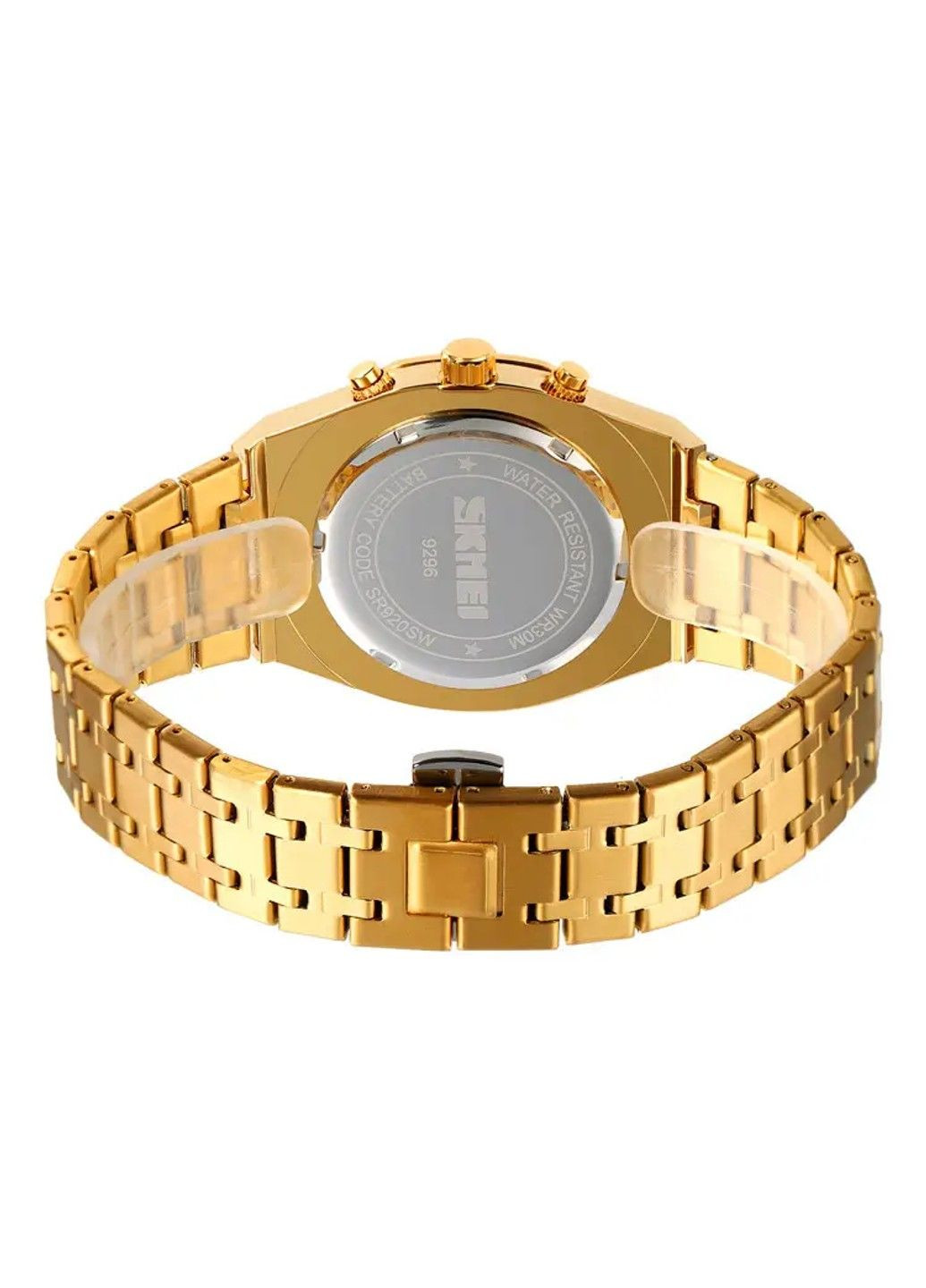 Чоловічий наручний класичний годинник 9296 (Золотий) Skmei (314483288)