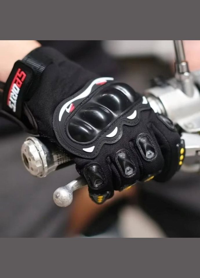 Рукавицы черные мото рукавицы No Brand (314694863)