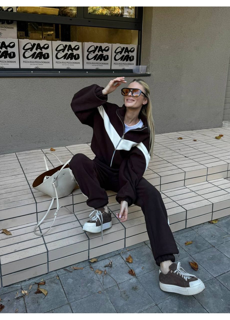 Спортивний костюм із двостороннього флісу (Туреччина) • стильні акцентні вставки • ЗАМІРИ В ОПИСІ GD/GL Модний простір (370853862)