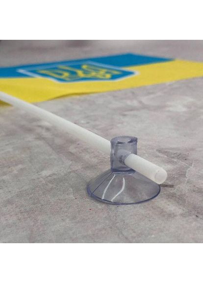 Прапор України з тризубом, 20х28 см з присоскою Plus-plus (354797207)