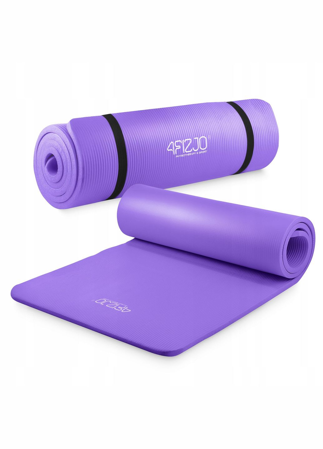 Килимок (мат) спортивний NBR 180 x 60 x 1.5 см для йоги та фітнесу Violet () 4FIZJO P-5907739311542 (346530222)
