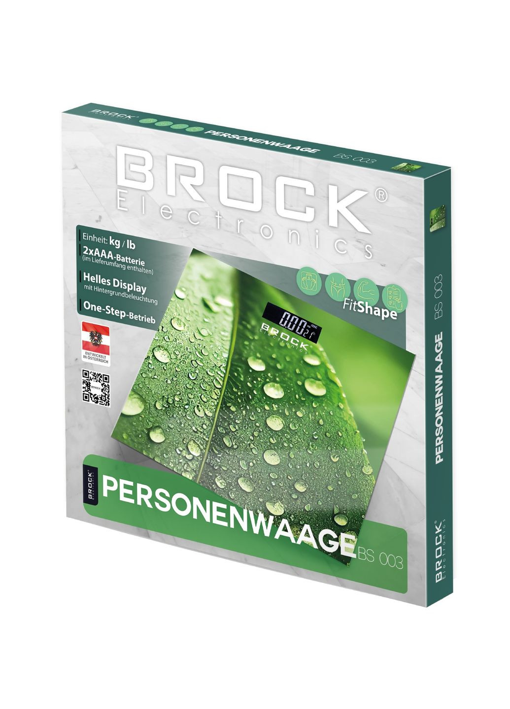 Ваги напольні BS 003 електронні/ 180кг/ 2хААА/ автовимкнення BROCK (316036215)