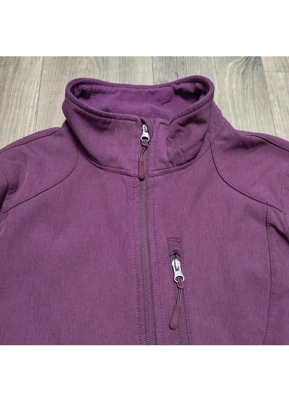 Бордова демісезонна куртка softshell водовідштовхувальна та вітрозахисна для жінки bionic-finish® eco 23341845 бордовий Crane