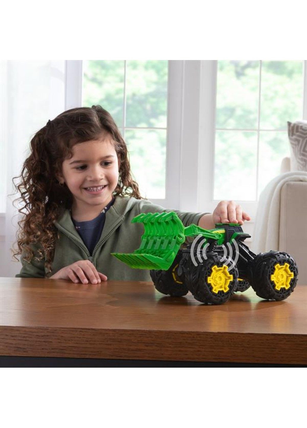 Машинка Трактор Monster Treads с ковшом и большими колесами (47327) John Deere Kids (333708075)
