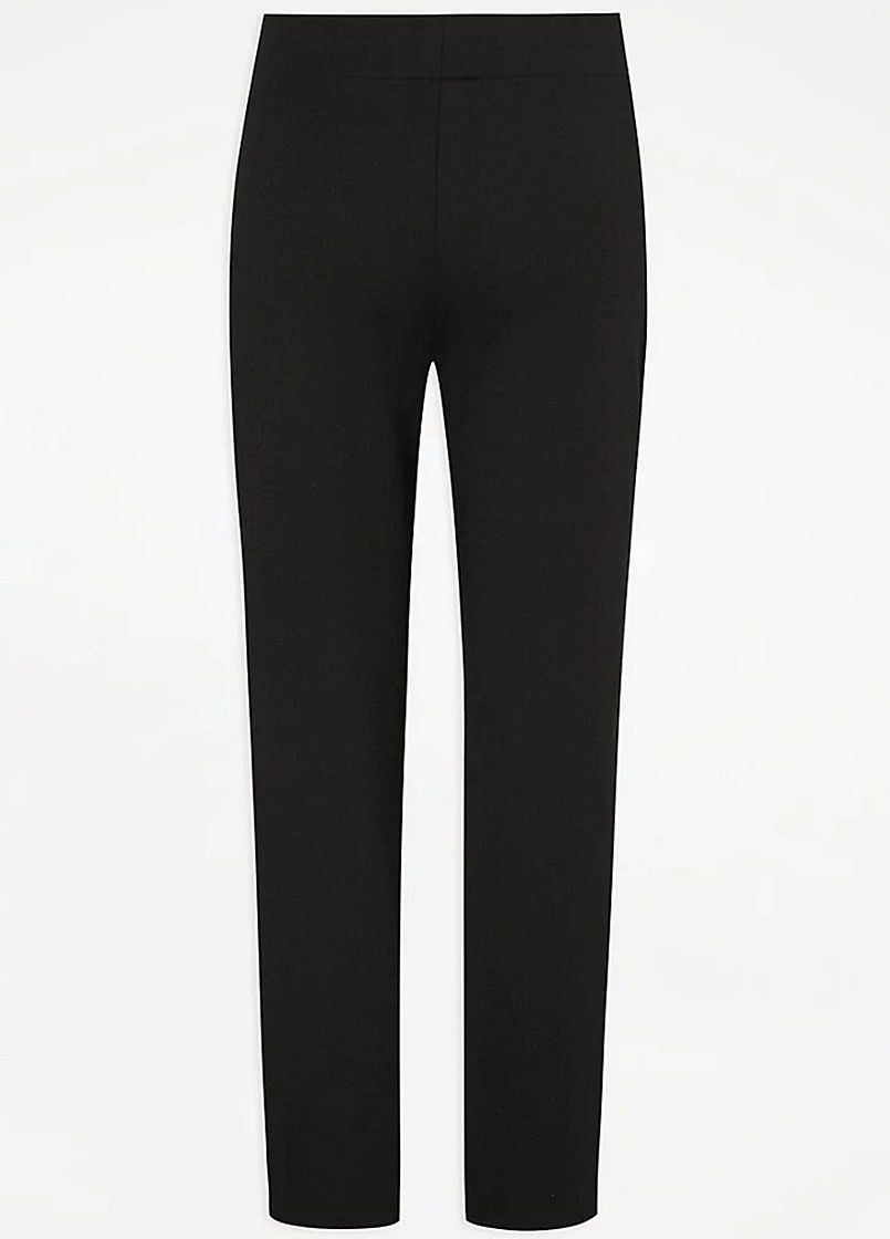 Черные классические демисезонные зауженные брюки George