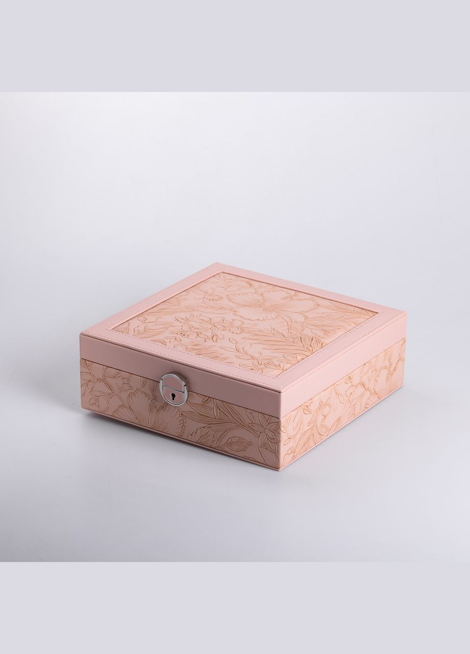 Шкатулка для украшений из эко кожи 2 яруса с замком органайзер для ювелирных изделий HP-5-22P Yiwu (325922795)