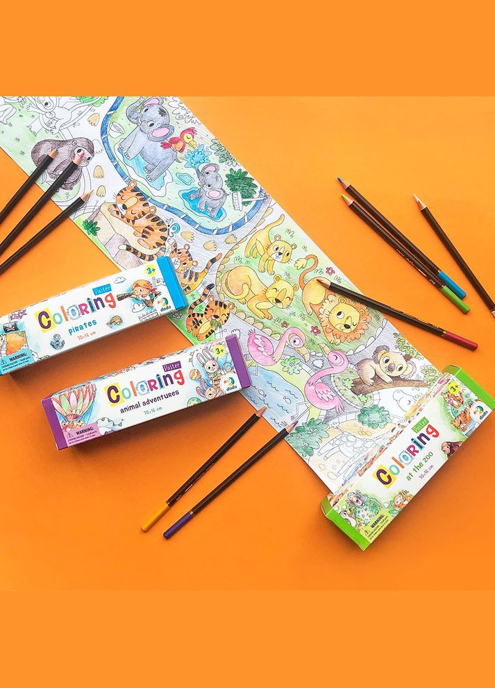 Раскраска плакат "Зоопарк" Coloring poster at the zoo Dodo (338425537)