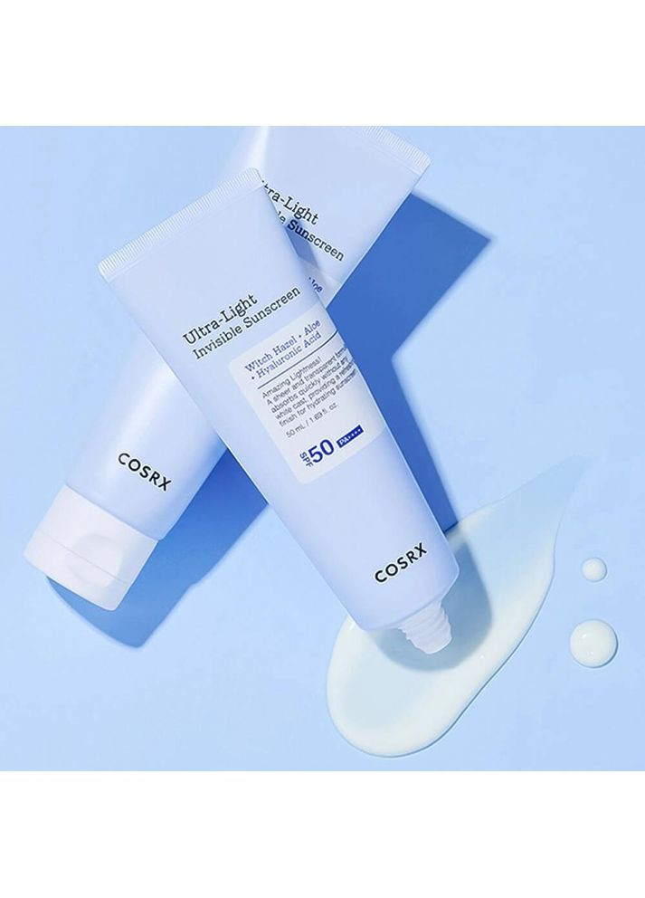 COSRX Сонцезахисний крем Ultra Light Invisible SPF50+ PA++++ 50 мл — Крем, Південна Корея (357212976)