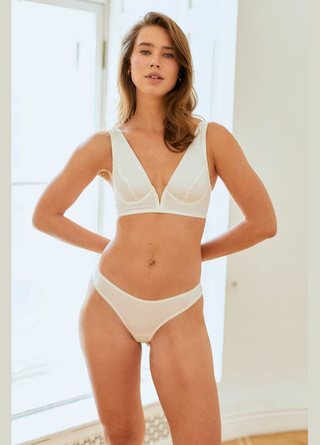 Кремовий м'який бюстгальтер для глибокого декольте Your Touch з кісточками поліамід, поліестер, еластан