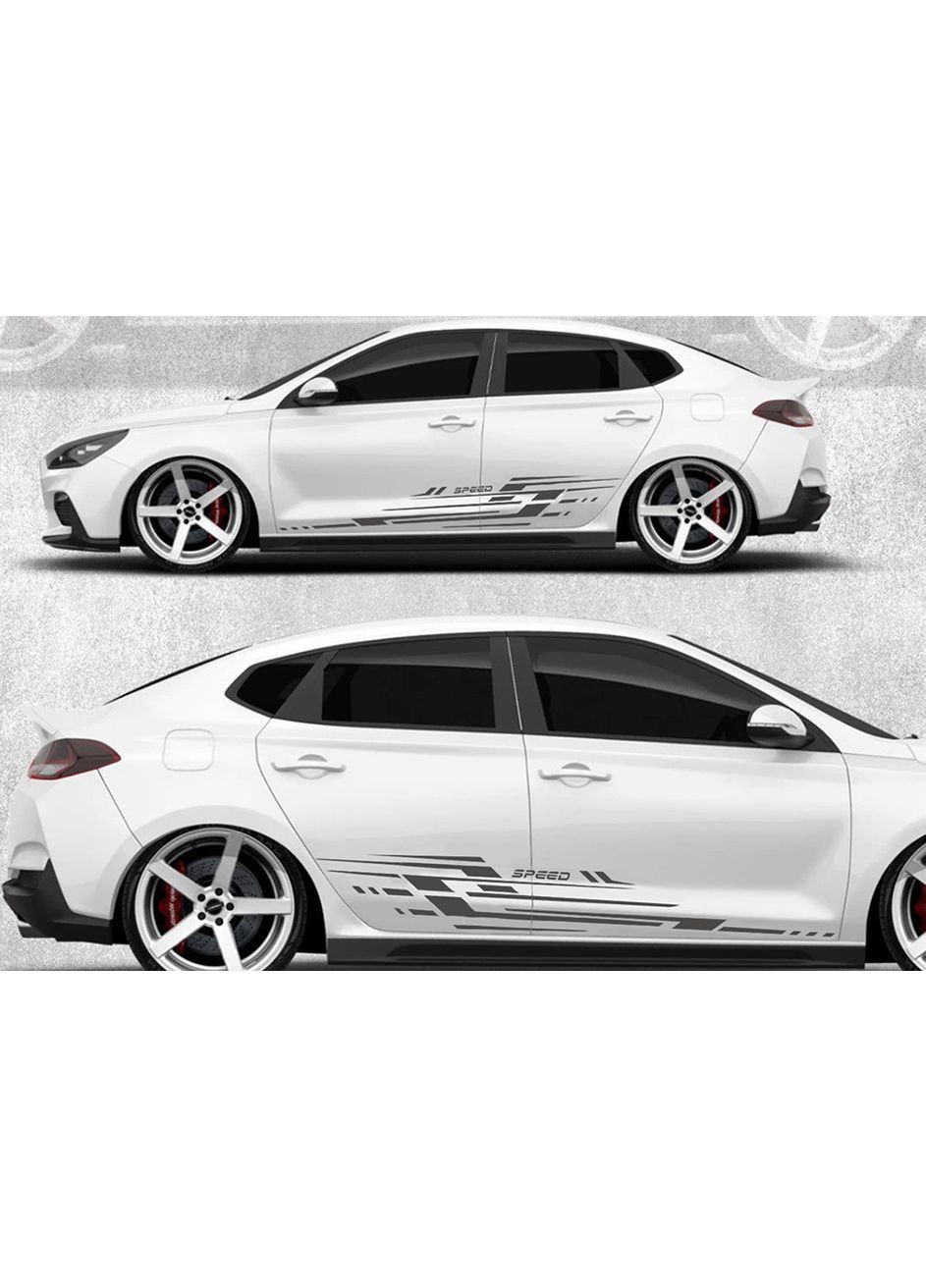Смуги на двері авто 3D TUNING STUDIO Speed 1800х230х0.080мм=2штуки No Brand (362498349)