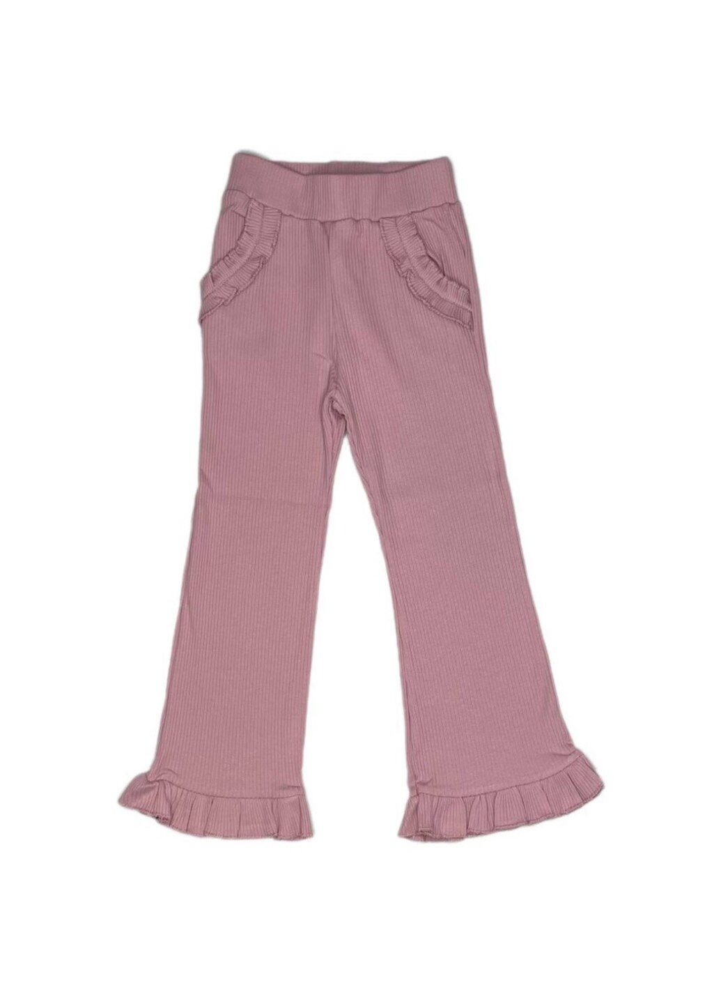 Розовые демисезонные брюки Breeze