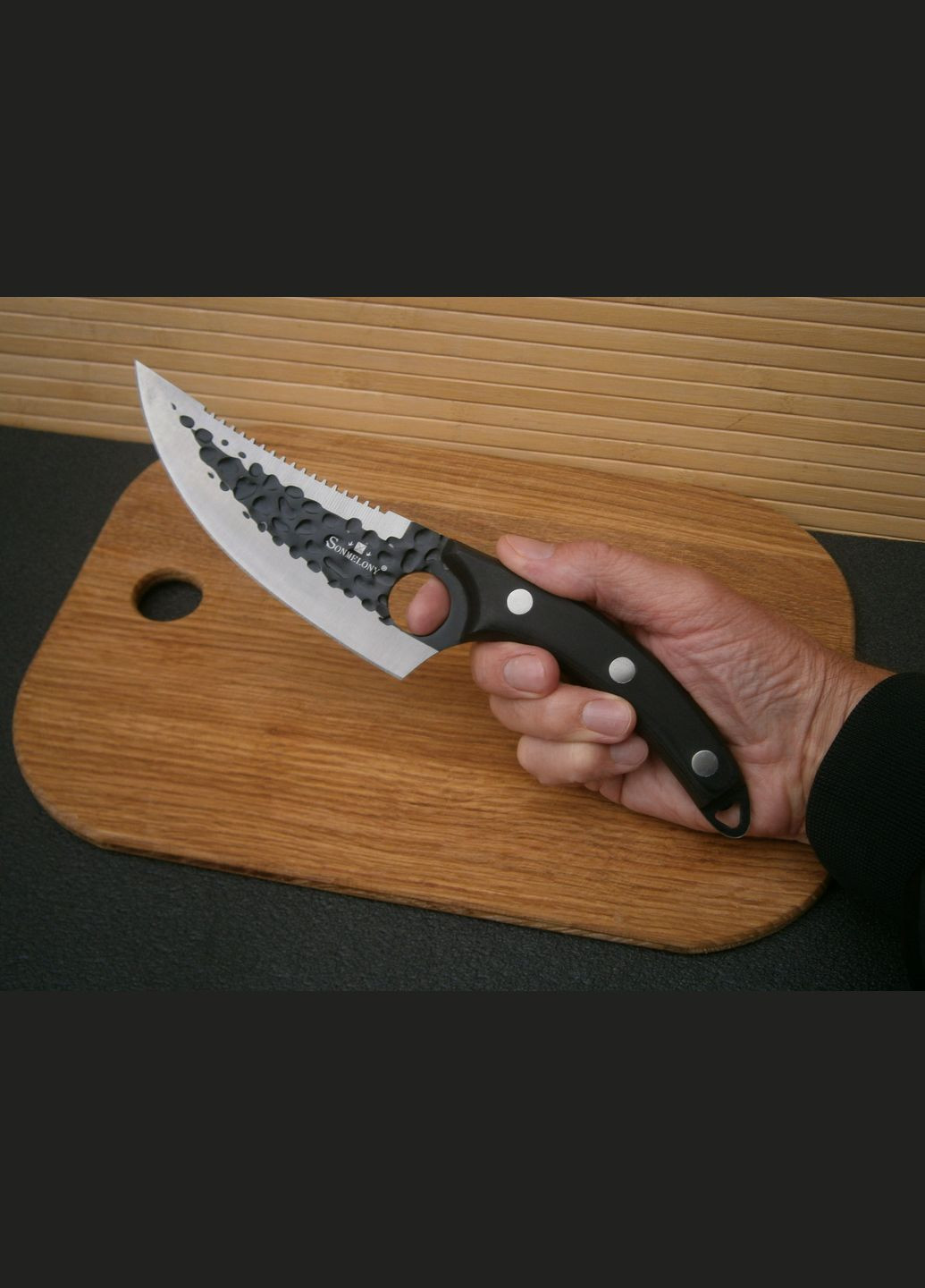 Нож поварский Sonmelony Chef К-01 фултанг 27 см No Brand (319814534)