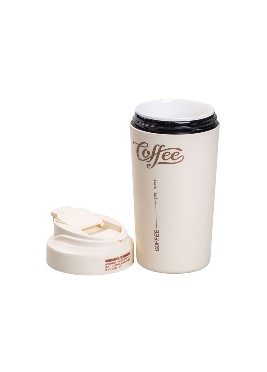 Термочашка Coffee 480 мл з керамічною колбою, Yiwu (328602982)