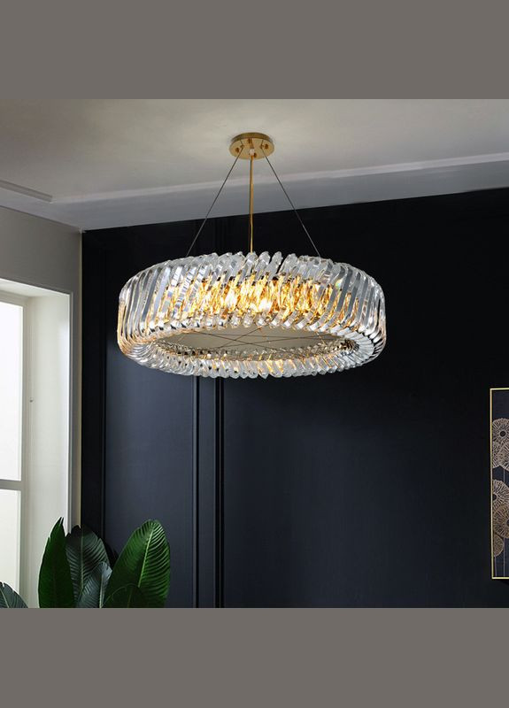 Люстра підвісна на 8 лампочок 26407 Золото 30-130х80х80 см. Sunnysky (364757211)