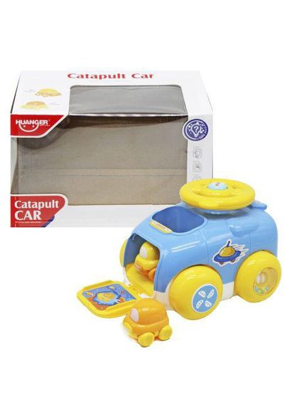 Пластиковая машинка "Catapult Car" с запуском (синяя) (TS01091996211840) Huanger (371357811)