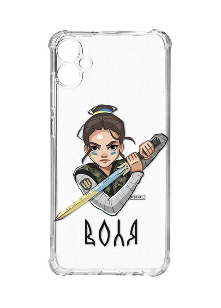 Чохол з потовщеними кутами на Samsung Galaxy A05 (A055):: Українська захисниця (принт 169) Creative (355390768)