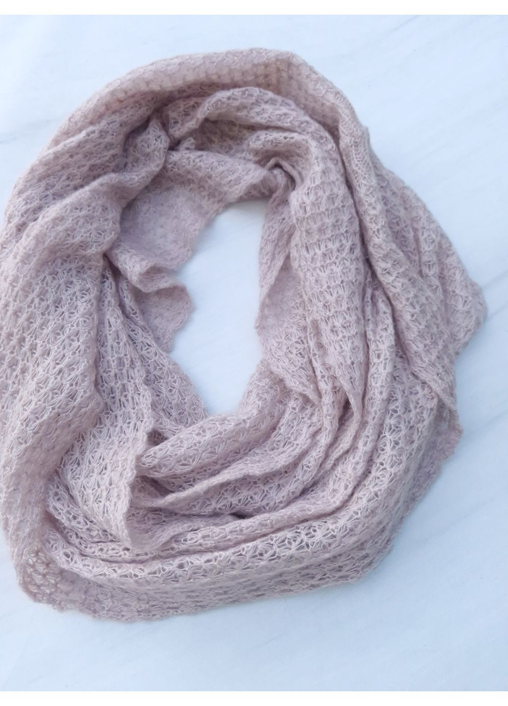 Шарф-снуд жіночий весна-осінь ажурна в'язка No Brand (361119869)
