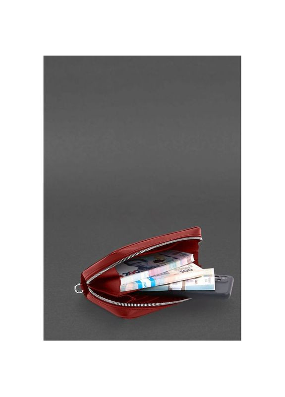 Сумка женская из натуральной кожи клатч купюрник 4.0 красный краст BlankNote (302007985)