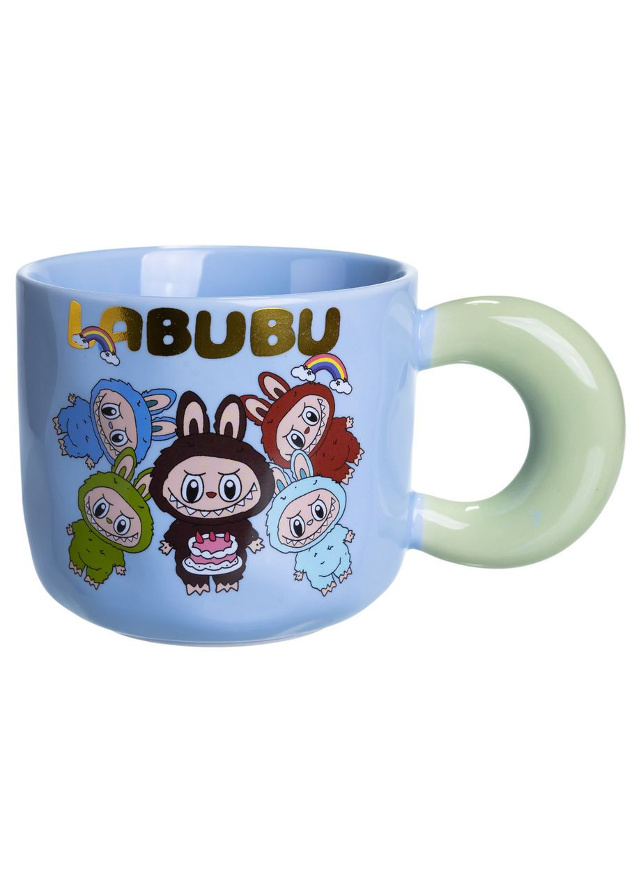 Чашка порцелянова Labubu Bring Joy 400 (мл) подарункова кружка прикольна чашка для дітей на подарунок FM-22C Yiwu (370974831)