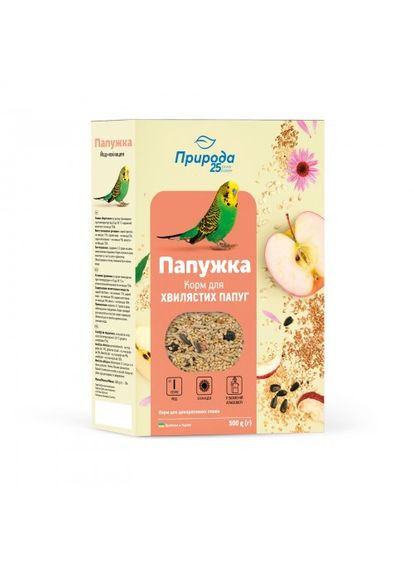 Корм «Попугайчик. Йод + эхинацея» для волнистых попугаев, 500 г (*) Природа (323154188)