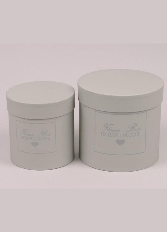 Комплект сірих коробок для квітів 2 шт. 39912 Flora (311201512)