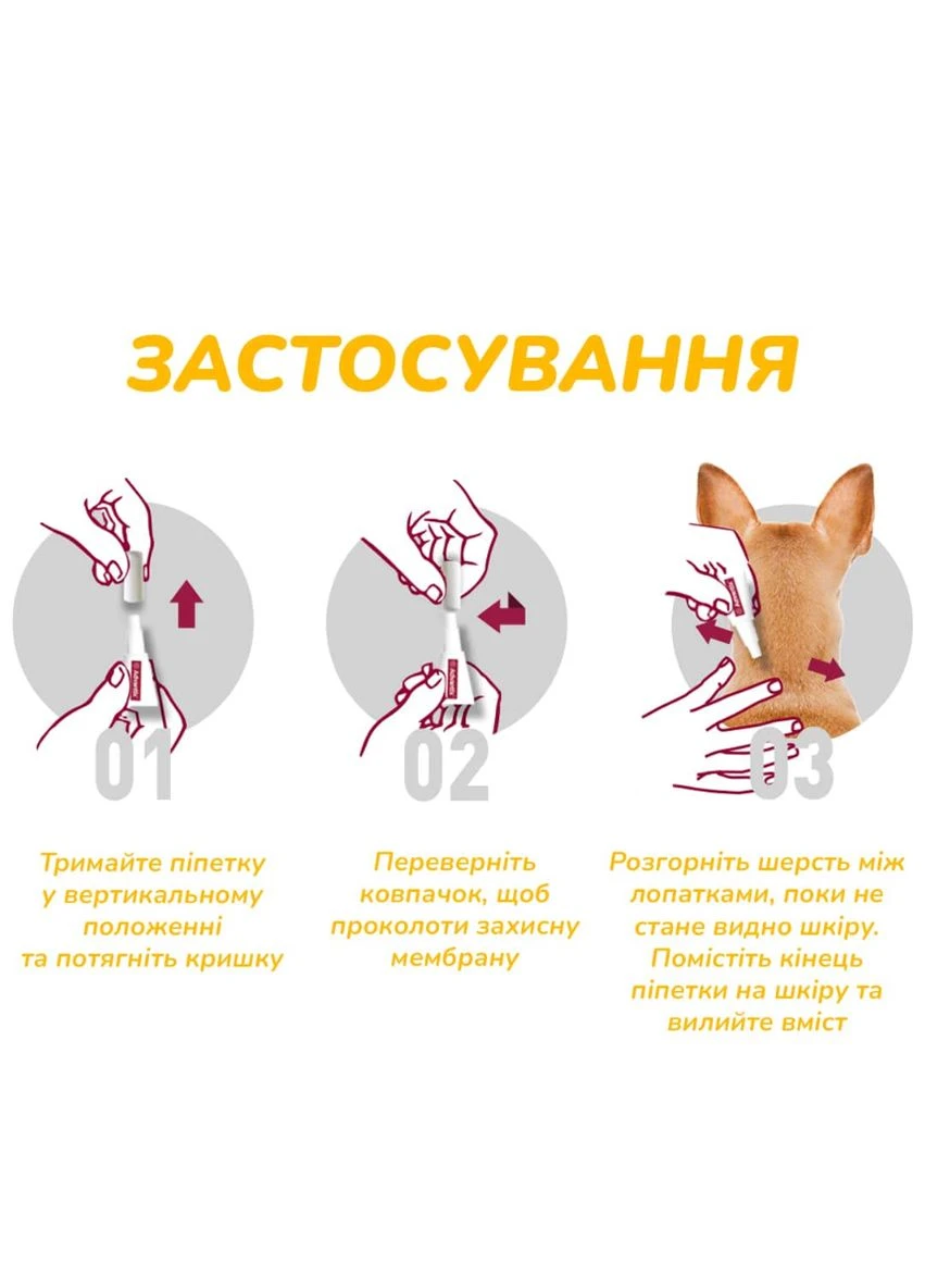 Краплі проти зовнішніх паразитів для собак Advantix від 10 до 25 кг ЦІНА ЗА 1 ШТ 85910426 Elanco (289869683)