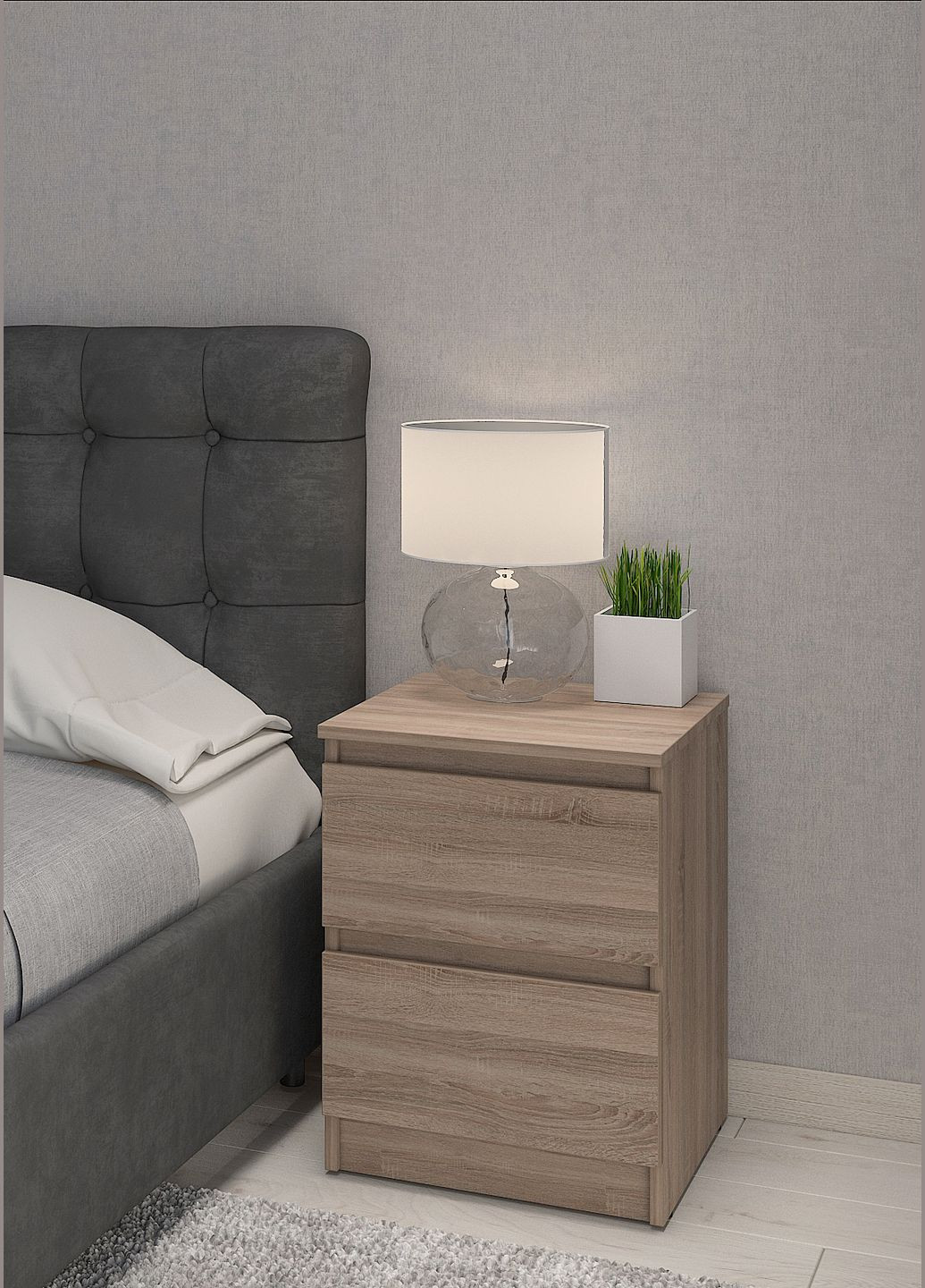 Прикроватная тумба Нео 40x43x53 см (MBS-1187) MebelStar (334300138)