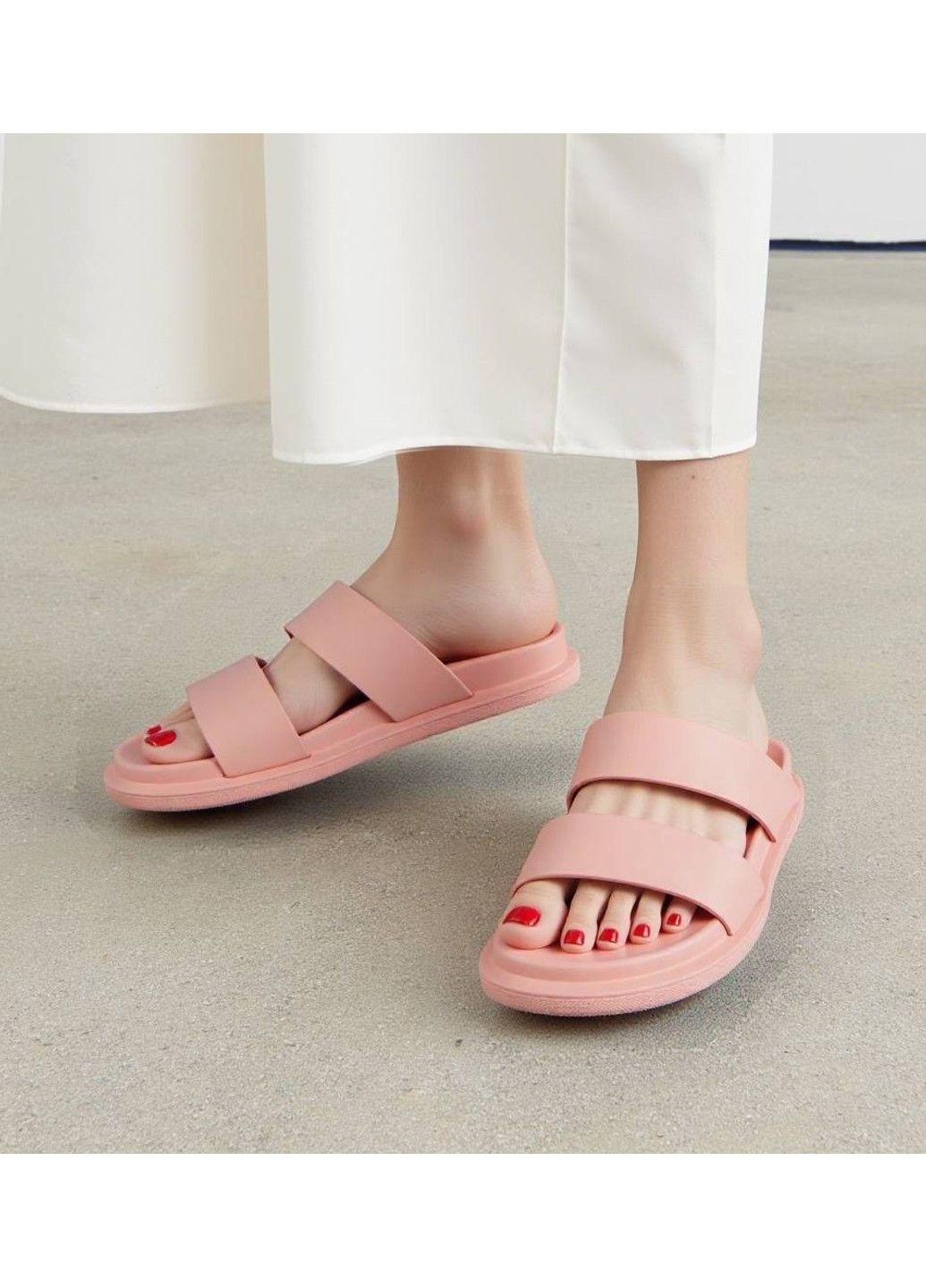 Розовые шлепанцы женские розовые Kamengsi