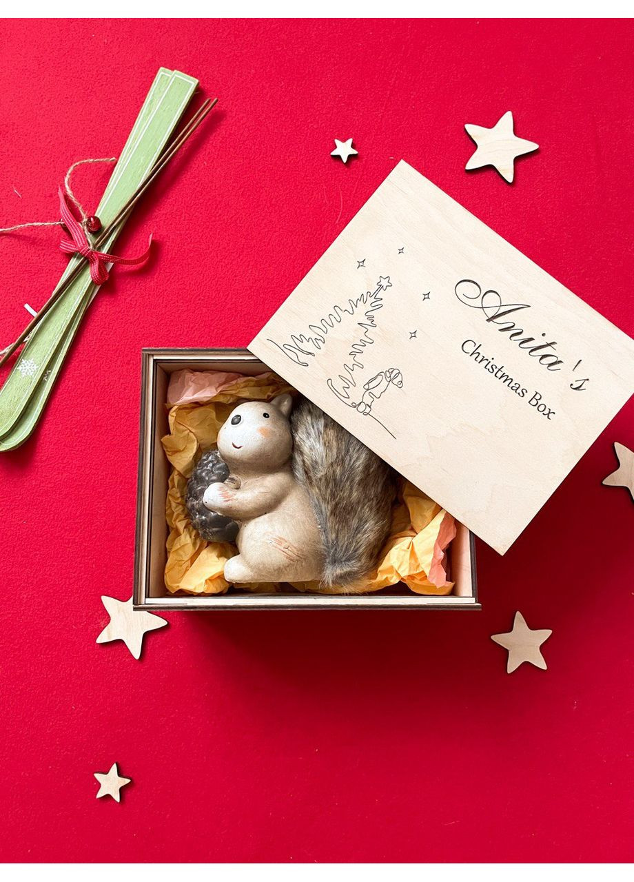 Подарочная коробка праздничная 21*14*8 с персонализацией WittleWood (369729956)