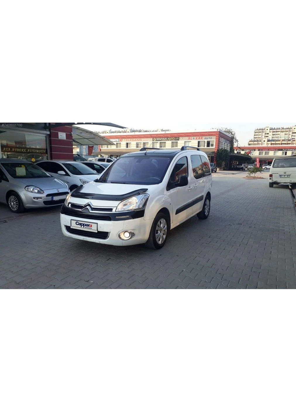 Дефлектор капота длинный (EuroCap) для Peugeot Tepee 2008-2018 гг Partner (389051420)
