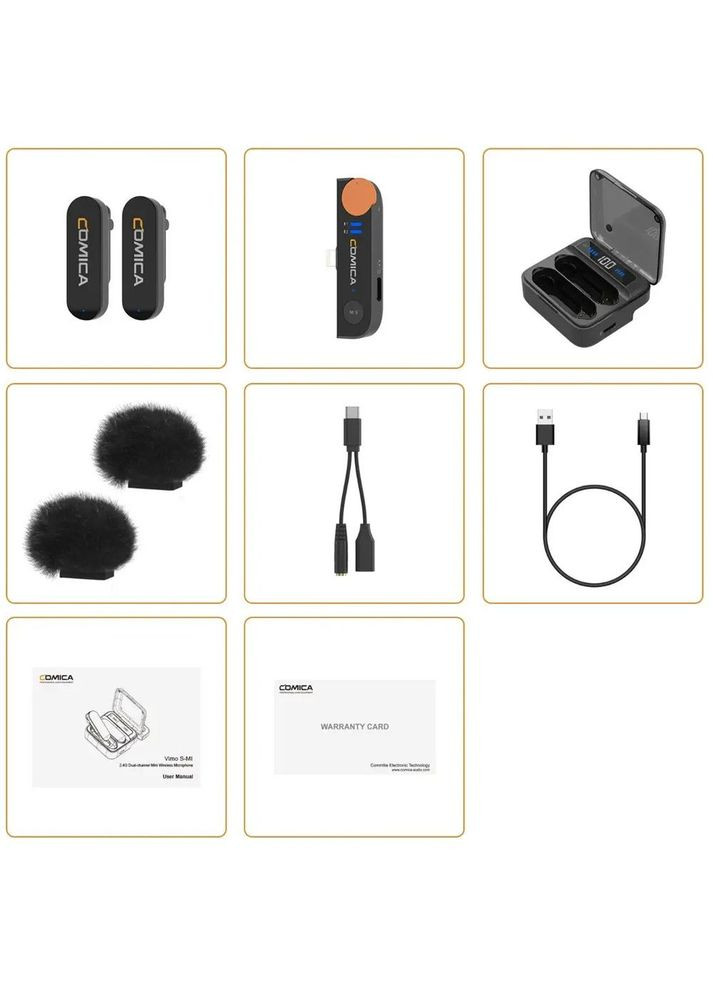 Бездротова мікрофонна радіосистема Vimo S MI Lightning з двома мікрофонами Comica (347602206)
