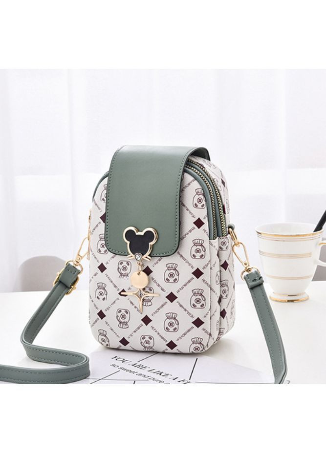 Дитяча міні сумочка Мікі Маус на плече, маленька сумка для дівчаток біла з м'ятним OEM (369757405)