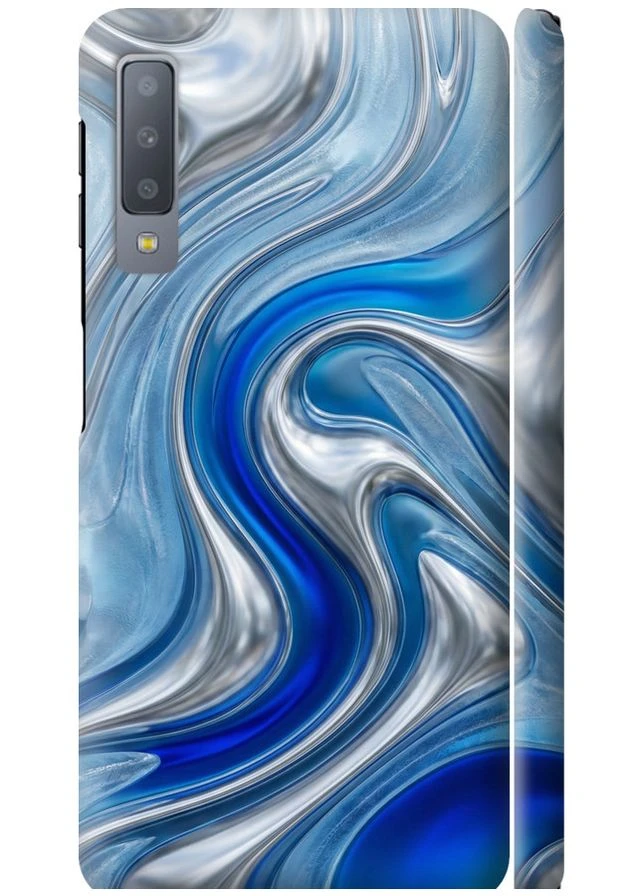 3D пластиковий матовий чохол 'Liquid Chrome' для Endorphone Samsung Galaxy A7 (2018) A750F (380668914)