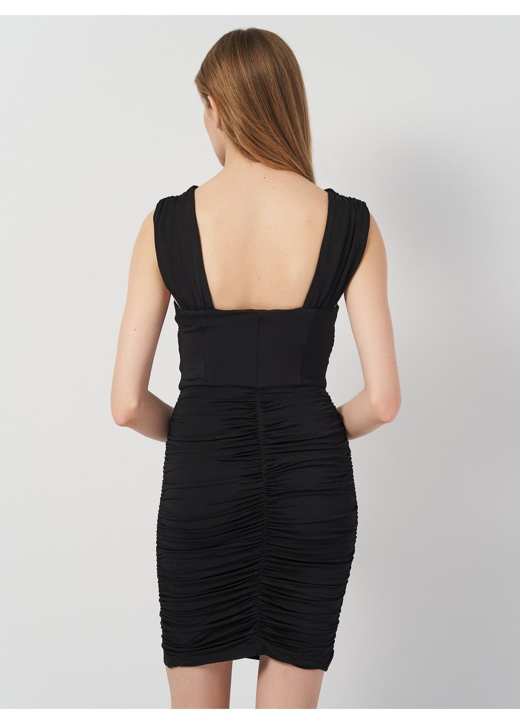 Чорна кежуал сукня H&M однотонна