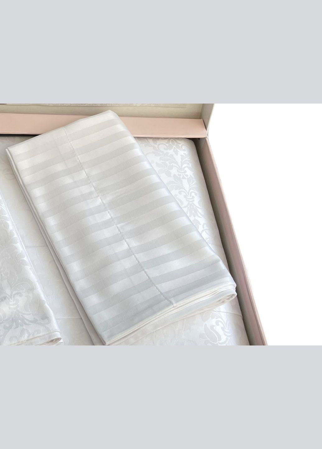 Комплект постельного белья Pearl Linens White бамбук 220-200 см Maison D'or (321999692)